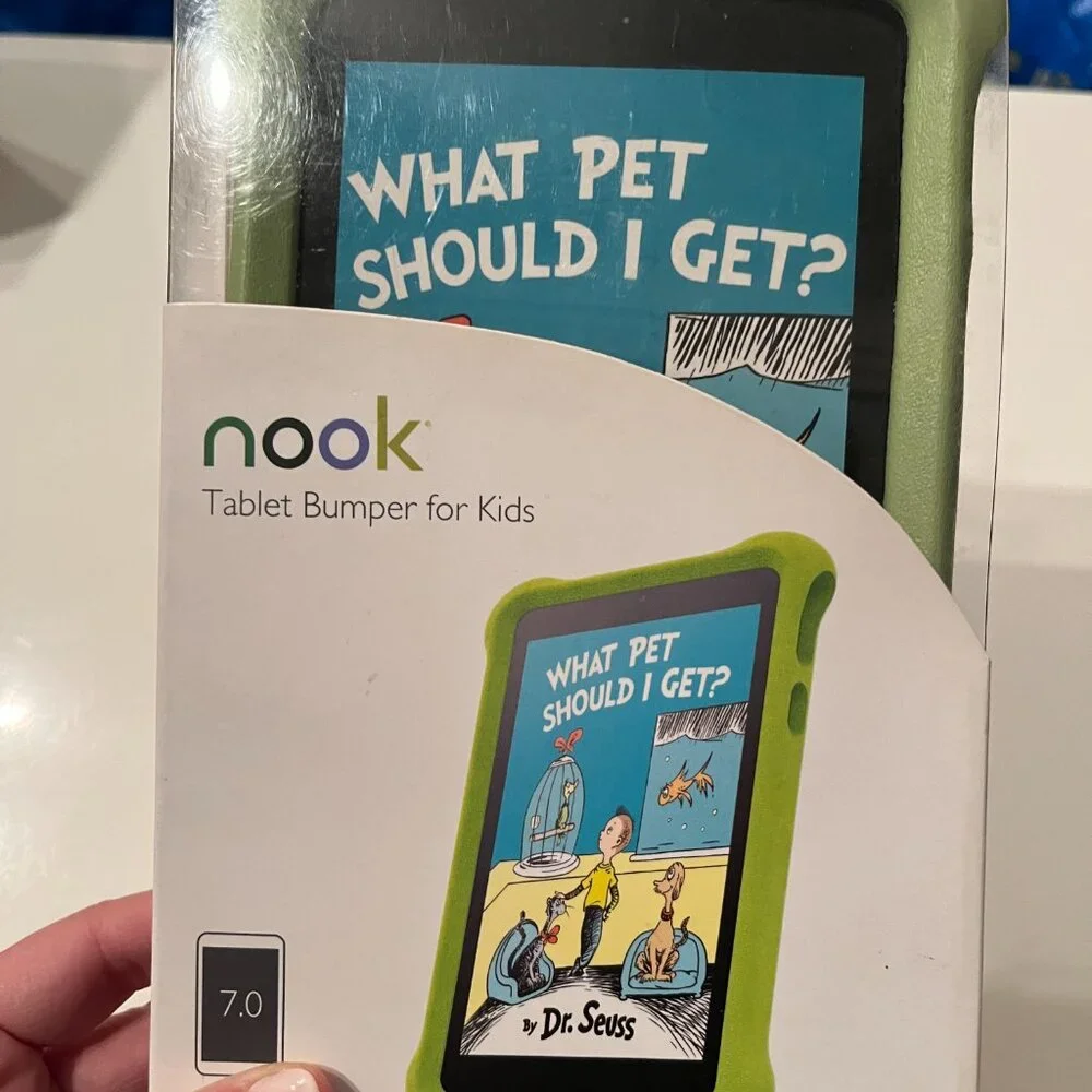Tablet Bumper for a Kid's Nook T (GREEN) (book/x/NEW) (For 7
